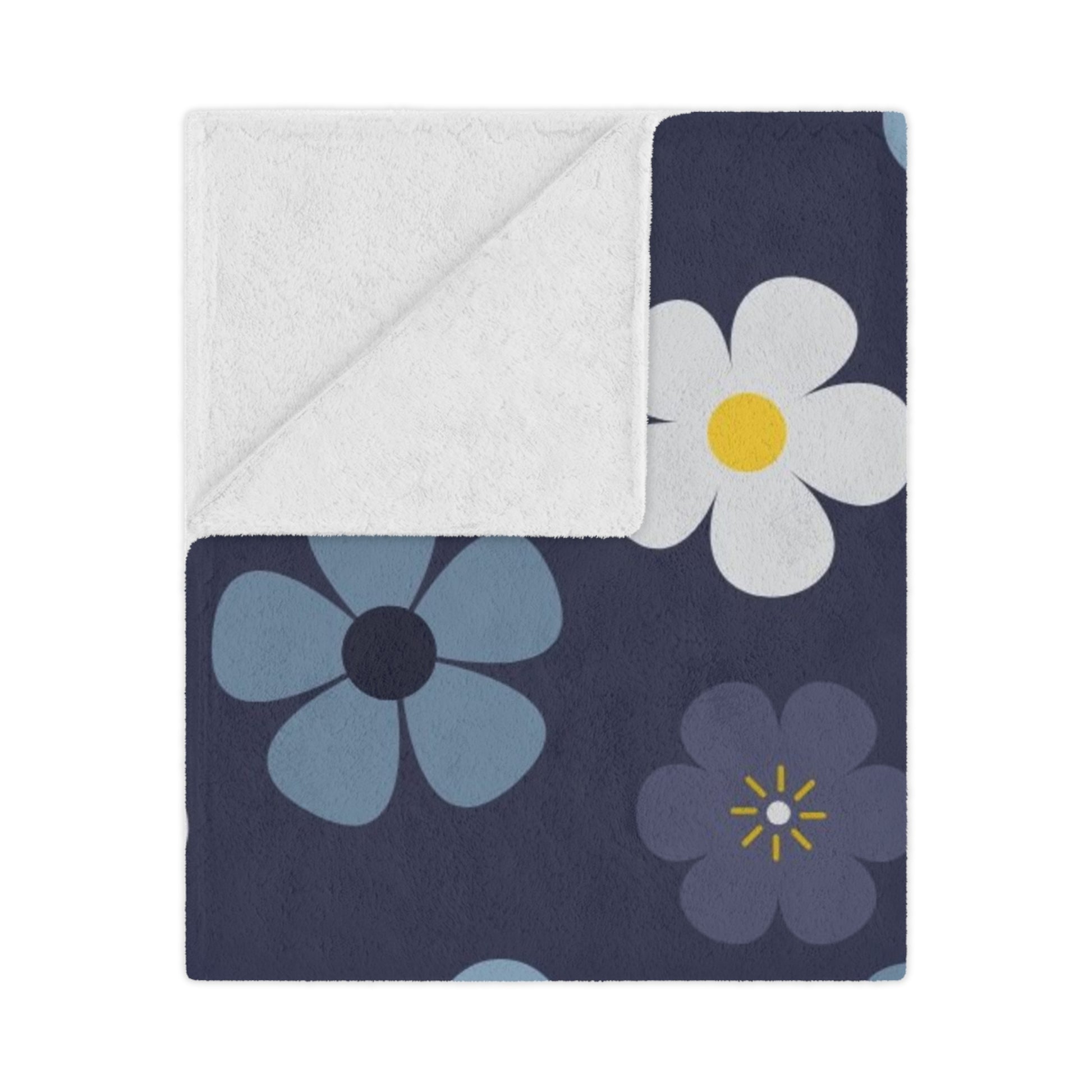 Cozy Floral Minky Blanket | Soft Throw for Baby