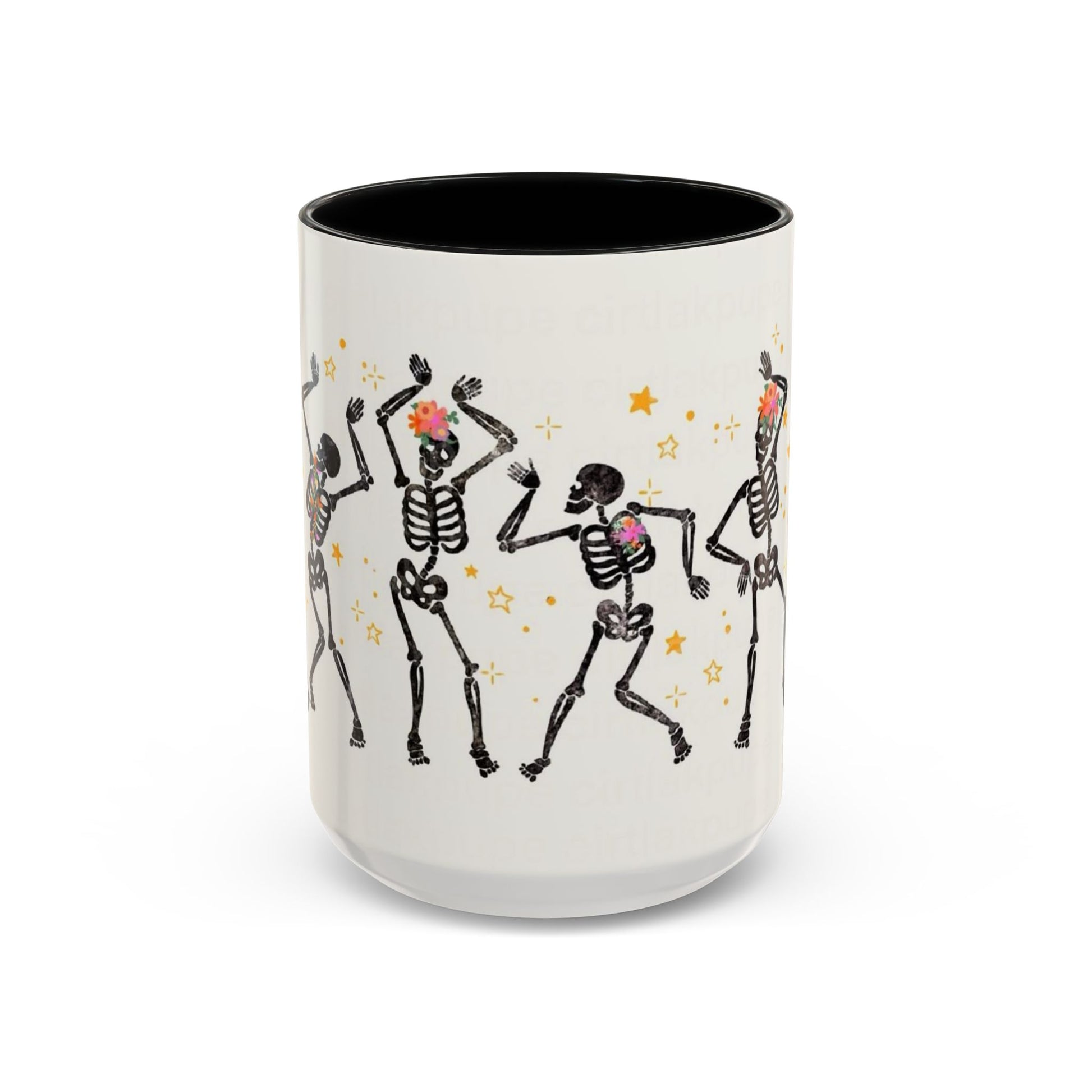 Whimsical Skeleton Dancing Mug - Perfect for Halloween