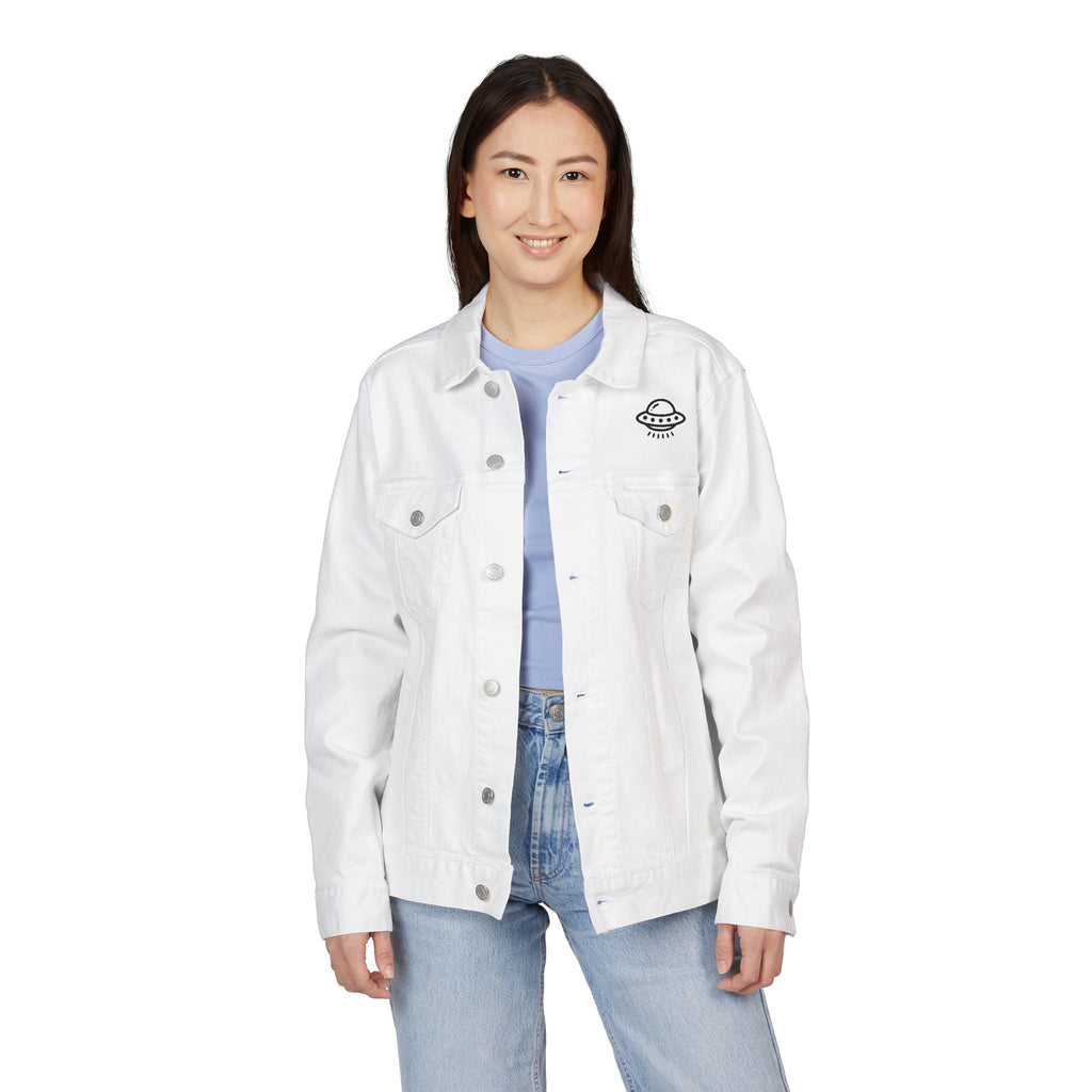 Retro UFO Embroidered unisex Denim Jacket