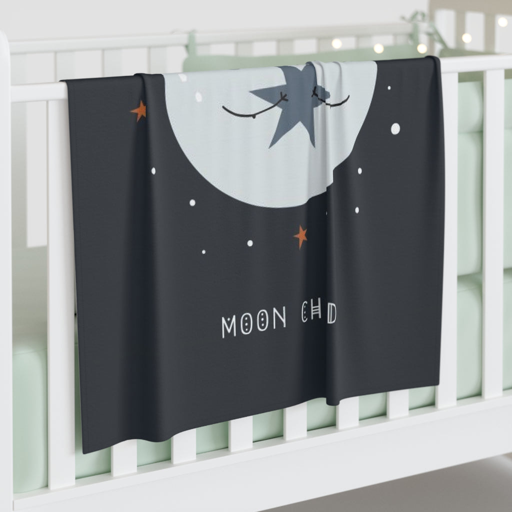 Cute Moon-Themed Baby Swaddle Blanket - Soft Infant Wrap for Newborns