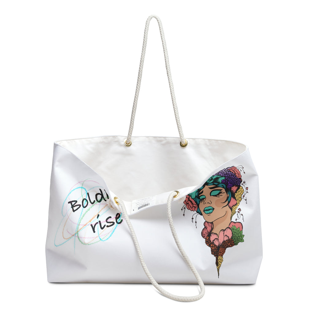 Boldly Rise Boho Travel Tote Bag