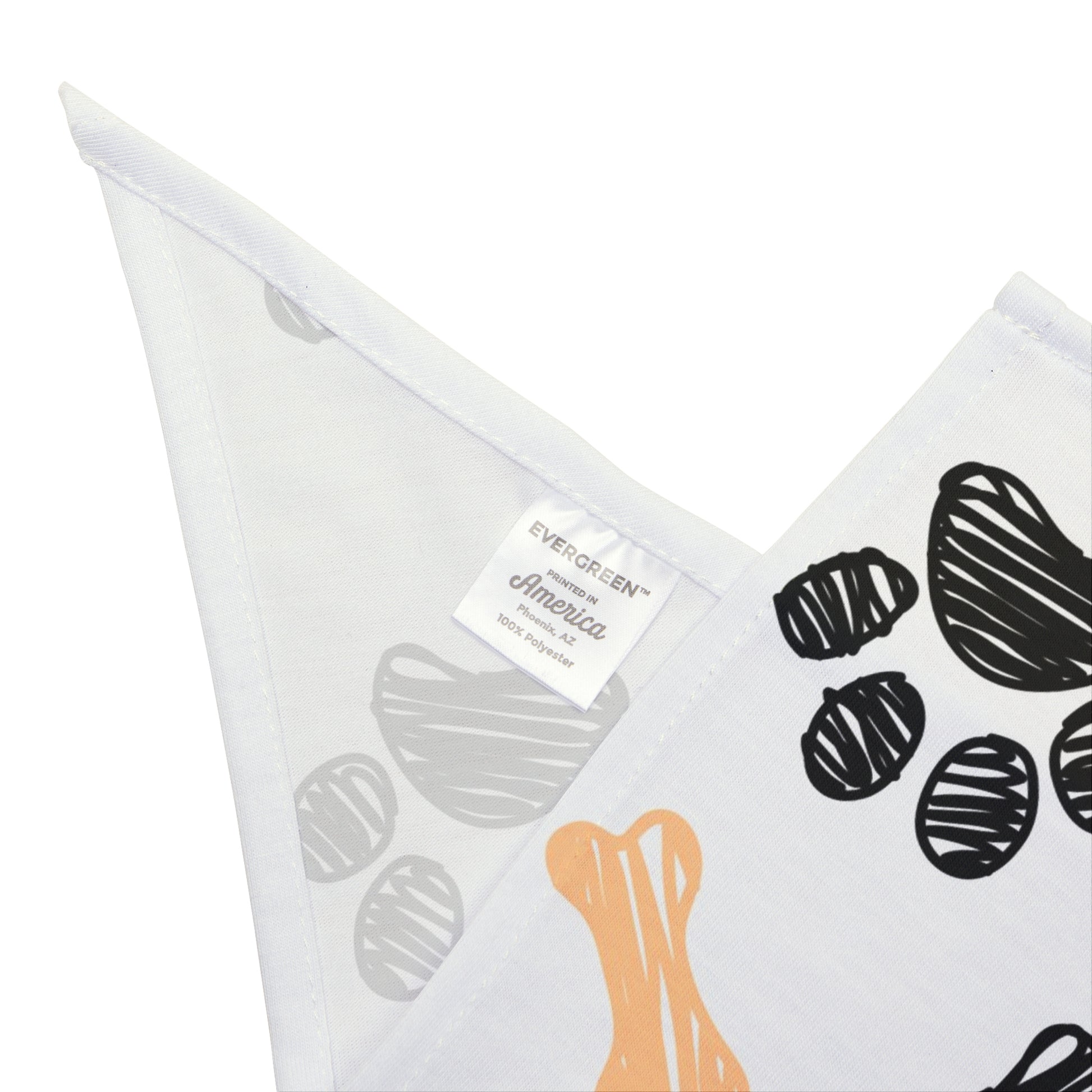Stylish Pet Bandana with Paw Print Design