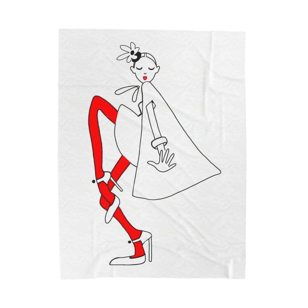 Chic Fashionista Velveteen Plush Blanket