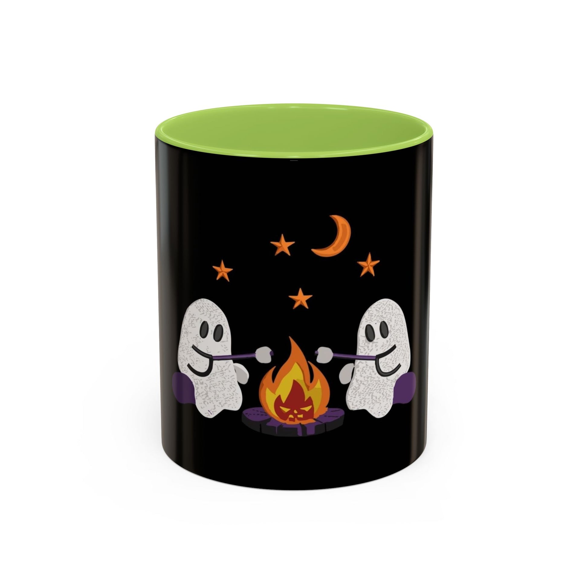 Ghostly Campfire Accent Coffee Mug - Halloween Decor