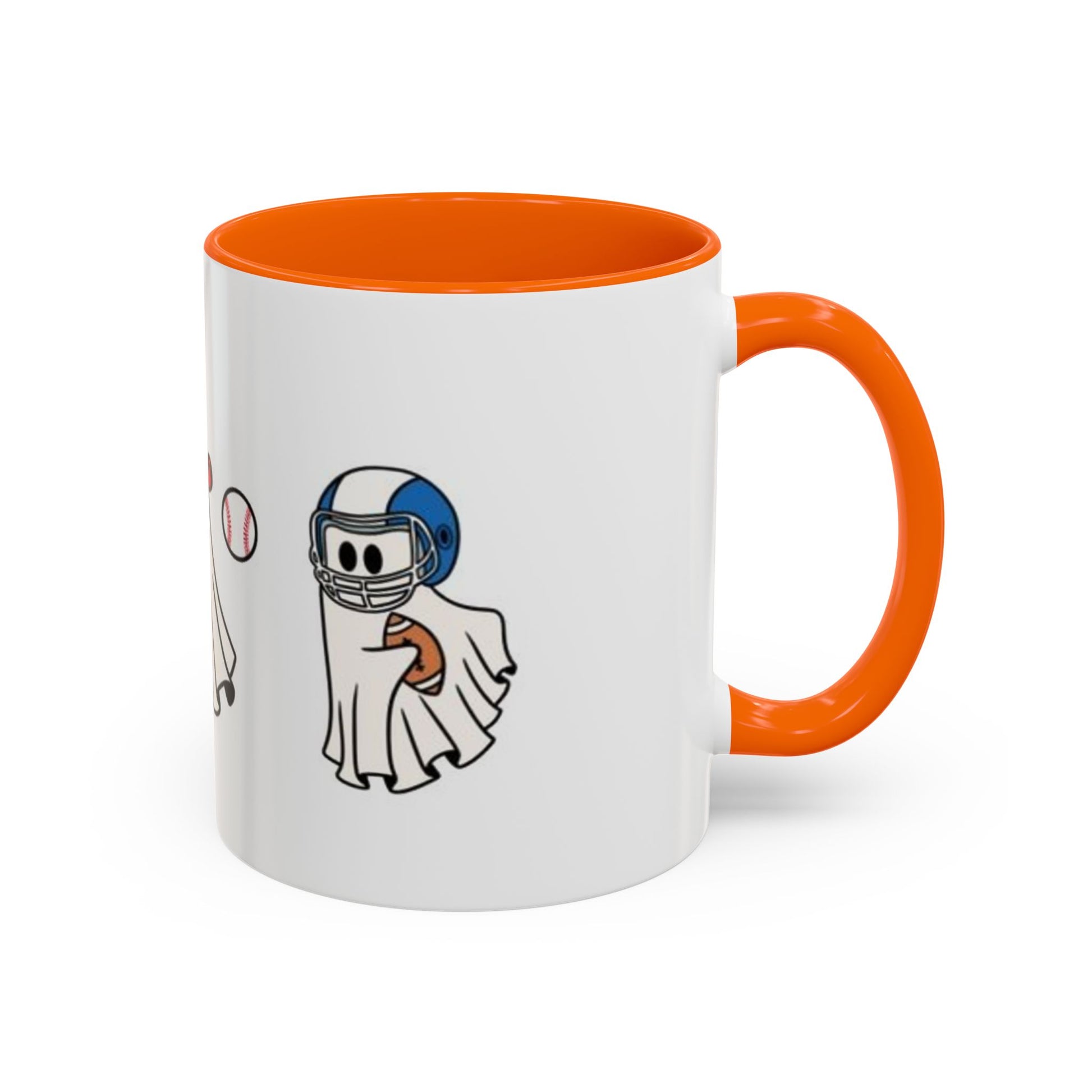 Whimsical Sports Ghost Coffee Mug - Fun Ghost Drawing